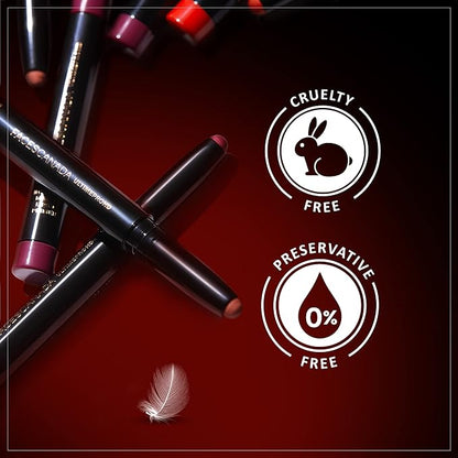 Faces Canada Hd Intense Matte Lipstick, Feather Light Comfort, 10 Hrs Stay, Primer Infused, Flawless Hd Finish, Made In Germany, Brown, Red, Pink, Purple, Nude Lip Color, Perfection, 0.05 Oz