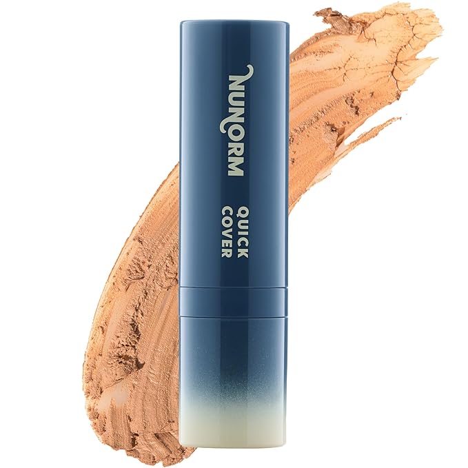 Quick Cover Stick | Lightweight Foundation + Concealer For Men's Skin | Face + Body | 17 Shades | Instantly Covers Blemishes | Natural Matte Finish | Cruelty-Free + Vegan | Portable (Bronze)