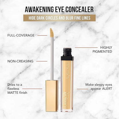 Glamazon Second to None Foundation Stick + Concealer Bundle, Porcelain Doll & Alabaster, Lightweight Buildable Coverage, Long-Lasting Full Coverage Brightening Concealer