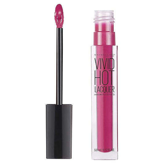 Maybelline New York Color Sensational Vivid Hot Lacquer Lip Gloss, Sassy, 0.17 fl. oz.