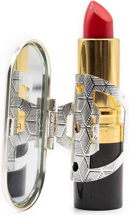 Stephanie Imports Set of 2 Clip-On Round Lipstick Mirrors (Throwback Squares)
