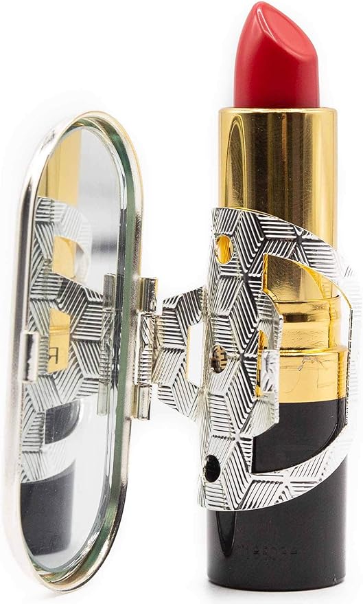 Stephanie Imports Set of 2 Clip-On Round Lipstick Mirrors (Retro Squares)