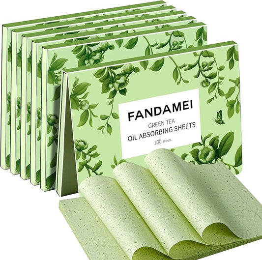 FANDAMEI Oil Blotting Sheets For Face, 600 PCS Oil Blotting Papers, Blotting Paper for Oily Skin, Oil Control Film, Oil Absorbing Sheets For Face, Oil Absorbing Tissues