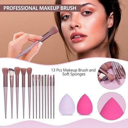 All-in-One Makeup Kit for Women & Girls - Travel & Professional Makeup Set Includes Eyeshadow, Lipstick, Brow Pencil, Eyeliner & Brush Set