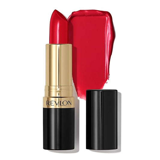 Revlon Super Lustrous Lipstick, Creamy Formula For Soft, Fuller-Looking Lips, Moisturized Feel, 809 Wild Saffron, 0.15 oz