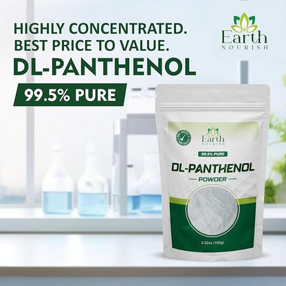 DL-Panthenol Powder 3.52oz / 100g - Provitamin B5 for Hair, Skin & DIY Cosmetics