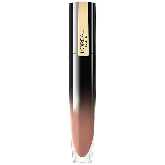 L'Oreal Paris Brilliant Signature Shiny Lip Stain Lipstick, Be Determined 0.21 Fl Oz.