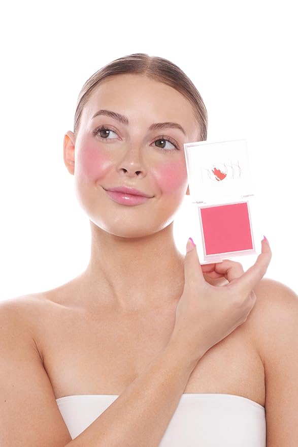 Silky Matte Blush - Luxurious Blush Powder for Cheeks, Long-Lasting, Natural, Powder Blush Palette, Complements All Skin Tones, Cruelty-Free, Vegan, Pigmented - Call You L8er