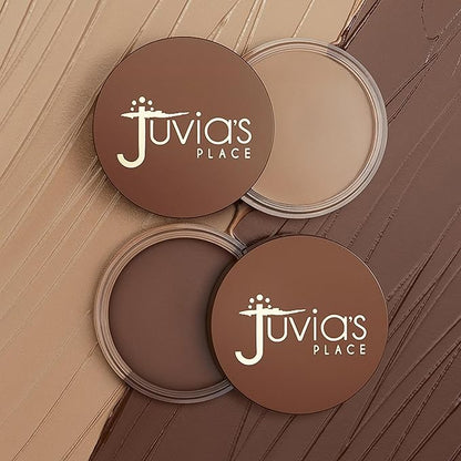 Juvia's Place Bronzed Cream Bronzer - Cocoa - Smooth Cream Bronzer Pot for Sun-Kissed Glow & Warmth, Buildable & Blendable Makeup Contour with Long-Lasting Matte Shimmer Finish, Highly Pigmented