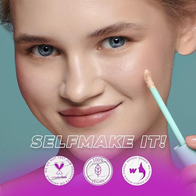 Oh My Clear Face Full Coverage Foundation for Oily & Acne Prone Skin, Salicylic Acid & Tea Tree Extract, Anti-Blemish Sensitive Skin Care, Organic & Oil-Free, 401 Soft Beige, 40 ml / 1.35 fl.oz