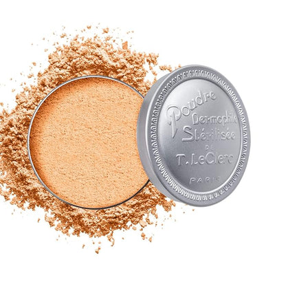 T. LeClerc Loose Facial Powder - Face Makeup Setting Powder Longwear, Blendable Mineral Minimizes Pores & Perfects Skin Tones Blurs Fine Lines Foundation, Concealer, Smoothes, Mattifies (Apricot)