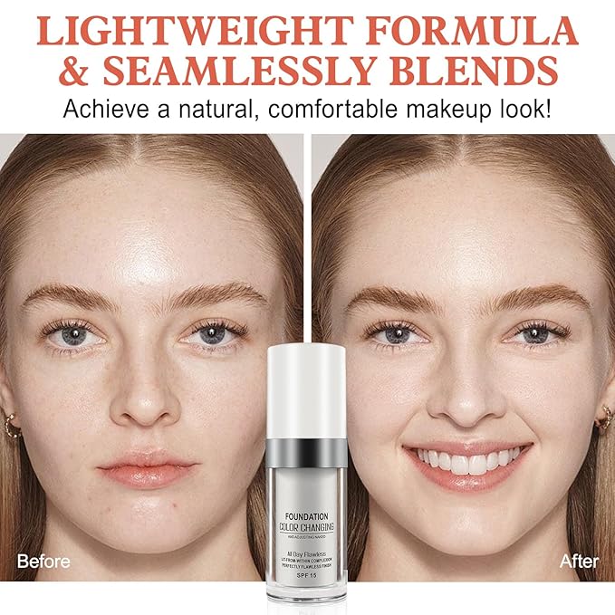 SPF 50+ Foundation 4 in 1 - Medium Spectrum + TLM Colour Changing Foundation SPF15