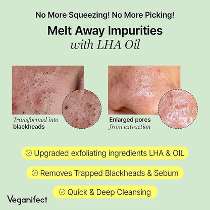 Cleanse & Glow Duo, LHA Deep Cleansing Oil & Mung Bean Serum, Makeup, Blackhead and Whitehead Remover with Gentle Exfoliation, Korean Skin Care