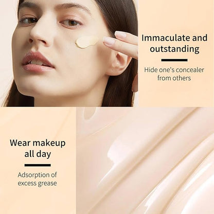 CC Cream With SPF 50 - Full Coverage Foundation, Invisible Pore, Even Skin Tone, Covering Blemishes, Hydrating, Breathable Lightweight Long Lasting Waterproof Matte (Natural)