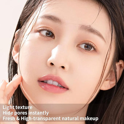 Jelly Pressed Setting Powder, Oil Control Face Pressed Powder for Makeup, Powder-free Makeup Setting Cream, Flawless Matte Long Lasting Finishing Lightweight Waterproof Face Cosmetics 0.24 Oz