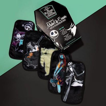 The Original MakeUp Eraser Mini PRO 5pk, Erase All Makeup With Just Water, Including Waterproof Mascara, Eyeliner, Foundation, Lipstick, Sunscreen, and More! Nightmare Before Christmas, 5ct.