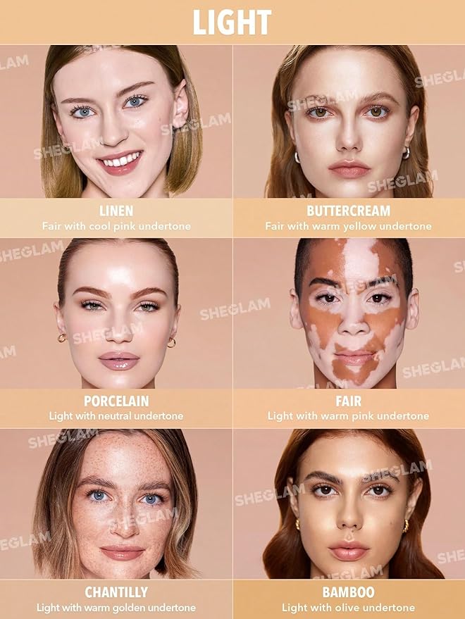 SHEGLAM Skinfinite Hydrating Foundation Flawless Dewy Foundation Hydrating Coverage Invisible Pore Concealer Pore-less Non-Greasy Lightweight Natural Soft Liquid Foundation-Buttercream