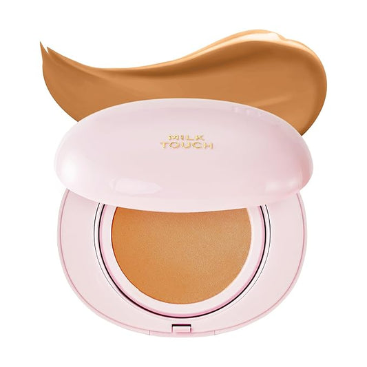 milktouch Cushion Foundation, 24H Flawless Skin, Radiant Shine, No Oxidation, Long-Lasting, Non-Creasing, 60% Hydrating Skincare Infused Korean Foundation, Valentines Gifts (30N Hazel)