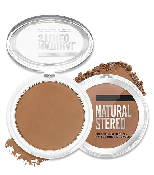 MAEPEOR Matte Bronzer Powder 6 Colors Buildable Natural Contour Bronzer Long Lasting Sweat Proof Face Bronzered Powder (Color 01)