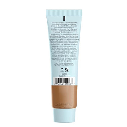 wet n wild Bare Focus Tinted Hydrator Matte Finish, Deep | Oil-Free | Moisturizing Makeup | Hyaluronic Acid | Sheer To Medium Coverage (Pack of 2)