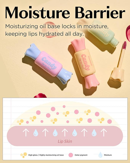 THESAEM Saemmul Candy Syrup Gloss 01 Guava Syrup – Buildable High Shine Bouncy Lips with Cute Candy Tint - Long Lasting Plumping & Moisturizing, 0.2 fl.oz.
