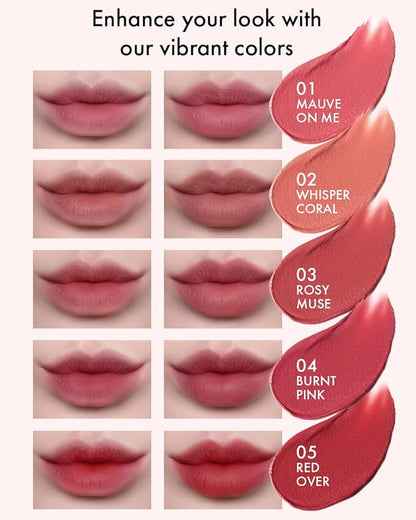 VIDIVICI Millennial Velvet Lip Tint(03 ROSY MUSE & 05 RED OVER)