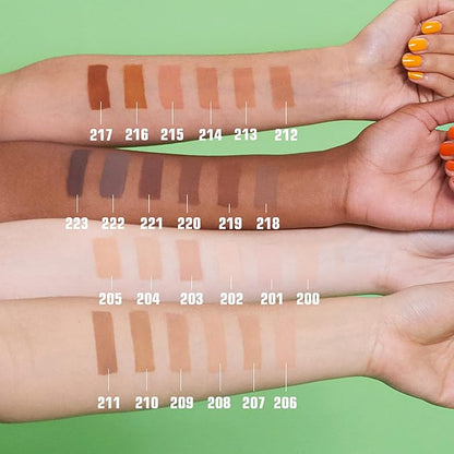 3INA The 3-In-1 Foundation 202 - Vegan Formula - Combination Of Primer, Concealer And Foundation - Medium Coverage - Natural Finish - Perfect For Covering Lines And Blemishes - Long Lasting - 1.01 Oz