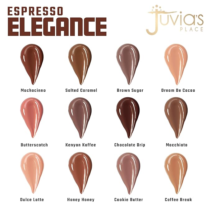 Juvia's Place Coffee Shop Lip Gloss - Dulce Latte - Hydrating Butter Lip Gloss for Women, Long-Lasting Shine, Moisturizing Glass-like Finish, Plumping Non-sticky Lip Gloss, Suitable for every vibe