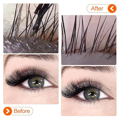 Eyelash Shampoo Concentrate 100ml Lash Extensions Cleanser Concentrate Turmeric Foaming Shampoo Paraben & Sulfate Free Wash for Extensions Lashes with Salon Home Care-Makes 60ml Bottles