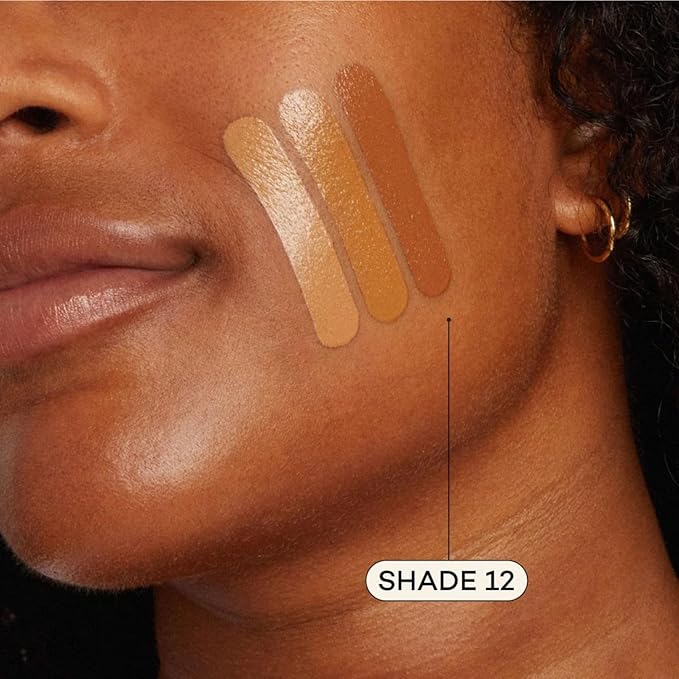 Axiology Fungdation Mushroom Foundation Face Makeup Creamy Wrinkle Defying Minimize Fine Lines Infused with Reishi Deep Hydration Natural Youthful Look Light to Medium Coverage 11.3g (Shade 12)