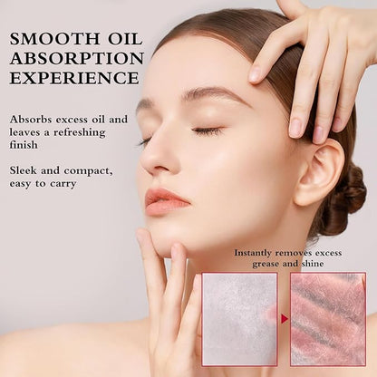 Oil Blotting Sheets For Face,Travel-Size Oil Blotting Sheets - Pocket-Friendly & Practical,Slotted Roll-On Oil Absorbing Paper,Ultra-Thin & Breathable,Lightweight Design 5M+5Mreplacement