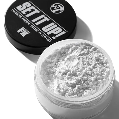 W7 Set It Up Loose Setting Powder & Precision Puff – Translucent, Feather-Light Finishing Powder & Soft Puff for a Flawless, Matte Finish – Easy, Mess-Free Application for Every Makeup Lover!