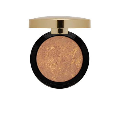 Milani Bronzer Powder - Baked Bronzer Made in Italy, Bronzing Shimmer Highlighter Makeup for Contour -Glow