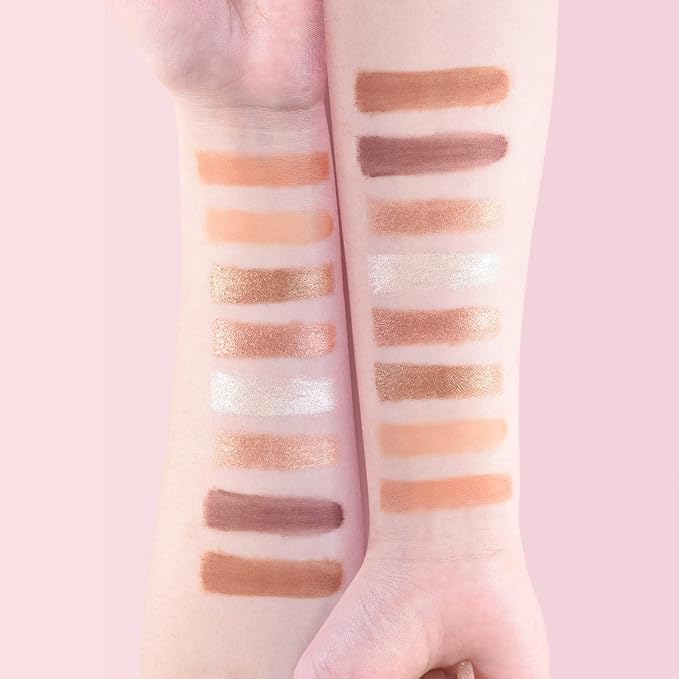 Vegan Eyeshadow Palette, Nude Eyeshadow Palette, 16 Shades Organic Eyeshadow palette & Matte Eyeshadow Palette with Brush, 8 Shades