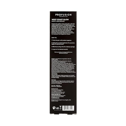 Profusion Cosmetics West Coast Glow Blush Bronzer Experience Radiant Sun-Kissed Beauty with Vitamin-Infused Liquid Formula, Lightweight, Buildable Suitable for All Skin Tones (Catalina)