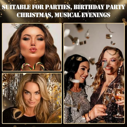 8Ps Face Glitter Speckles Patches, Rose Gold Glitter Freckles Face Tattoo, Glow Up Makeup Patches, Cute Glitter Makeup Accessories for Women, Cosmetic Glitter for Face Gift