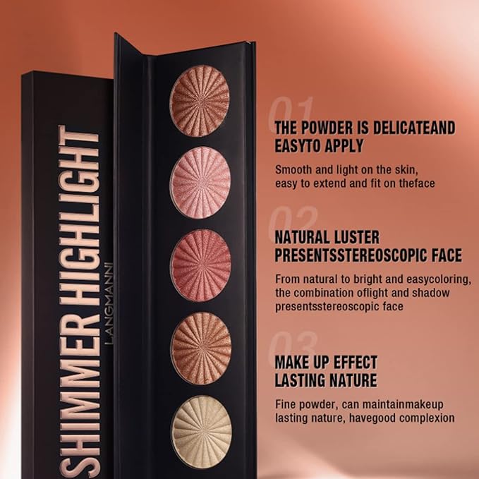 Pure Vie All-in-One Holiday Gift Surprise Makeup Set Essential Starter Bundle Include Eyeshadow Palette Lipstick Concealer Blush Mascara Eyeliner Face Powder Lipgloss Brush - Full Makeup Kit for Women