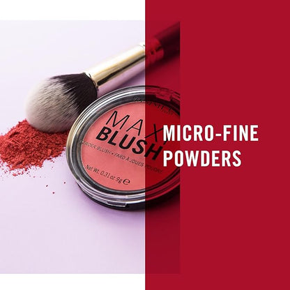 Rimmel London Maxi - 004 Sweet Cheeks - Blush Powder, Lightweight, Highly Pigmented, Blendable, 0.31oz