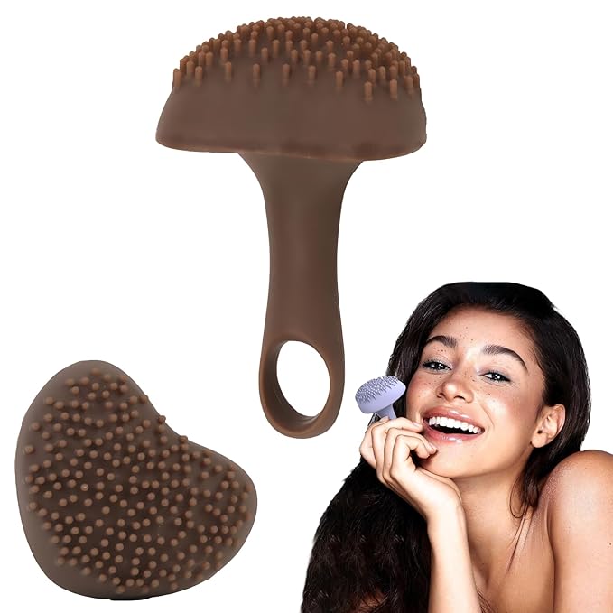 Silicone Freckle Stamp, Portable Waterproof Faux Freckles Applicator, Natural Freckles Makeup Tool for Women (Brown)