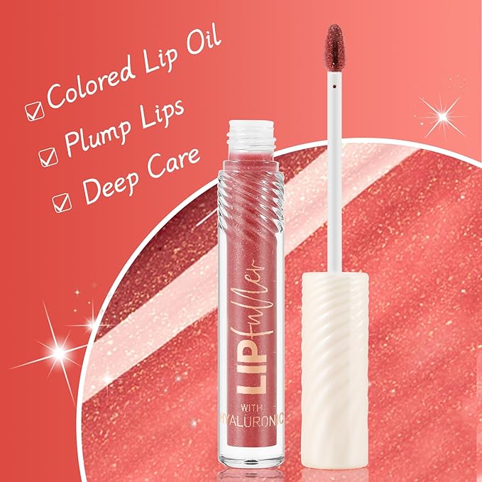 Glitter Lip Gloss, Clear Lip Glow Gloss, Hydrating And Moisturizing, Lip Gloss For Women With High Shiny Finish