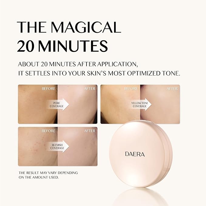 Kang Shining Korean BB Layering Cushion Foundation + Refill 12g (1 Color, Neutral), Natural Glowing Makeup, Self Adjusting K Beauty Makeup, 72 HR Hydrating, Buildable Coverage(12g, 0.42 oz)