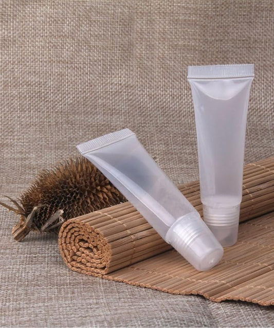 8ml Mini Clear Empty Lip Gloss Balm Container Soft Tubes Makeup Box (100 Pcs)
