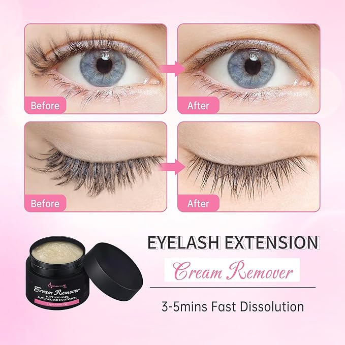 Beauty7 Eyelash Extensions Remover Cream 15g Safe Adhesive Bonder Eyelashes Glue Remover Fast Dissolution Low Irritation Eyelash Extension Supplies