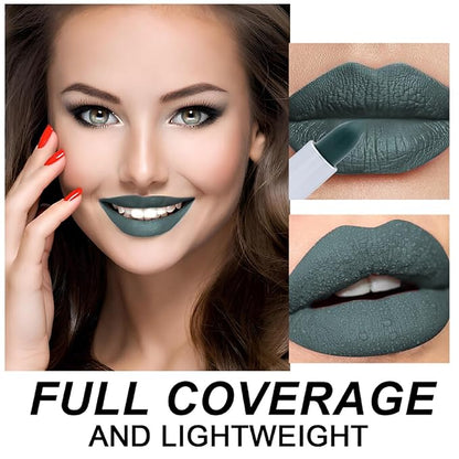 Matte Bullet Long Wear Lipstick - Vegan and Cruelty-Free - Smudge and Waterproof Matte Lipstick with Moisturizing Formula - All Day Comfort - (Slate Chic #15)