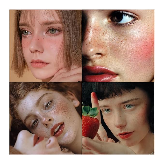 Freckle Pen 2 Colors Waterproof Long Lasting Quick Dry Small Spot Natural Like Face Freckle Makeup Pen, Dark Brown and Light Brown, Upgrade Design