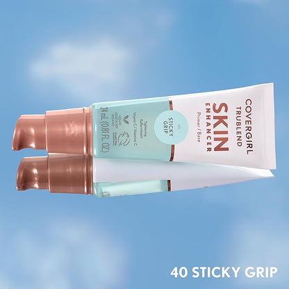 CoverGirl TruBlend Skin Enhancer, Sticky Grip, Primer, Plumps Dry Skin, Blurs Pores, Hydrating, Brightening, Lasts All Day, 0.81oz