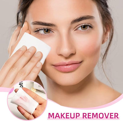 100% Cotton Squares for Face, 165 Count, Lint-Free, Ideal for Sensitive Skin, Cleansing and Makeup Removal