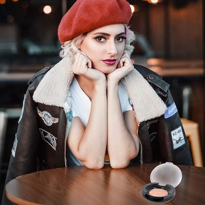 Round Eyeshadow Cases : 8pcs Empty Makeup Eyeshadow Box Travel Eyeshadow Boxes Round Compact Blushes Highlighters Eyeshadow Makeup Organizer Cosmetic Containers with Tin Liner