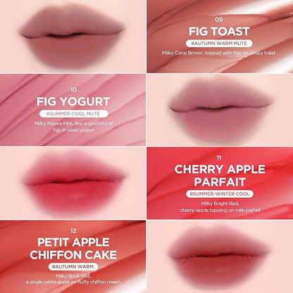 lilybyred Sweet Liar Milky Tint | Korean Moisture Matte Lip Stain, Milk Foam Texture, Hydro-Matte Barrier, Blurring Soft, Lightweight, Long-Lasting, Smudge-Proof (10 Fig Yogurt)