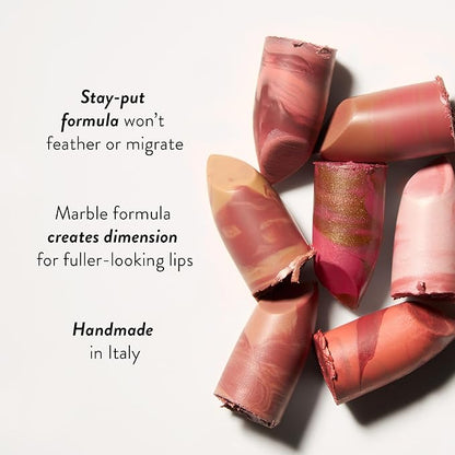 LAURA GELLER NEW YORK Serum Blush Cheek Tint, Blushing Berry + Italian Marble Sheer Hydrating Lipstick, Honey Bun